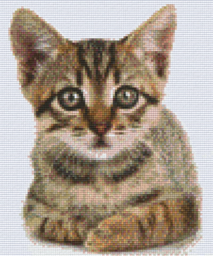 Kitten 2 Six [6] Baseplate PixleHobby Mini-mosaic Art Kits image 0